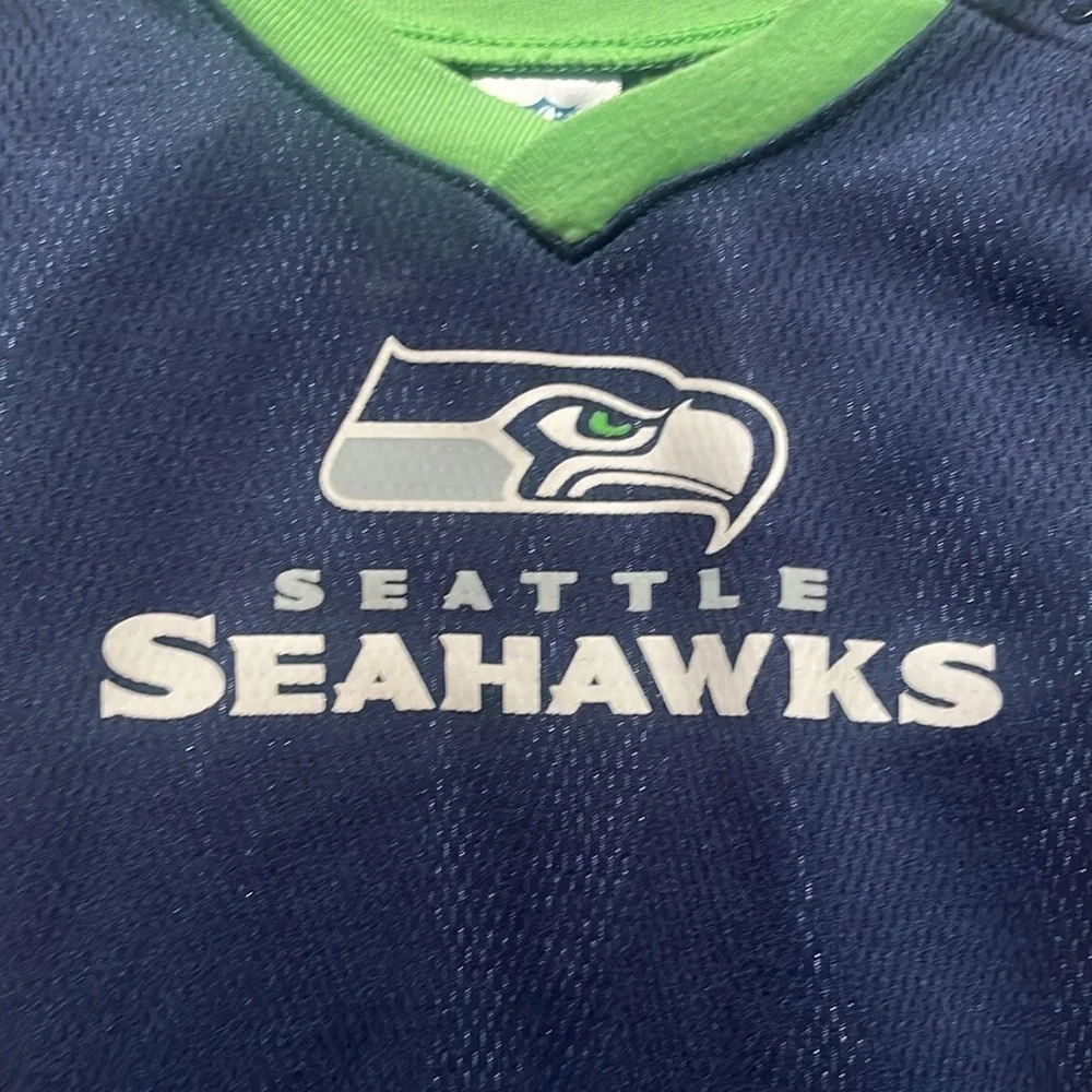 Seattle Seahawks Baby 12th Man Jersey Style Romper Size 3-6 Months